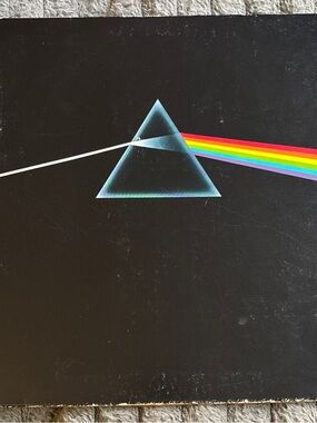Black Prism Art Print with Rainbow Accent - Home Decor